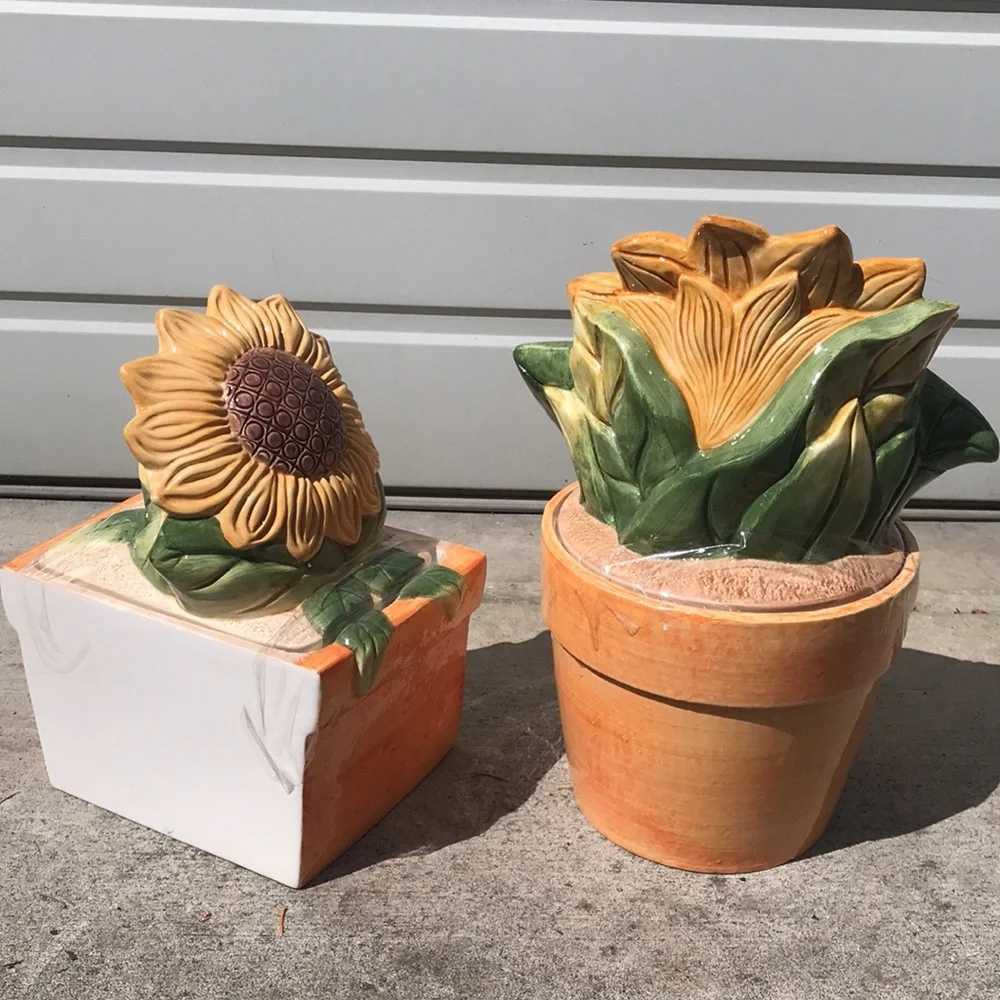 Sunflower Cookie Jars.
